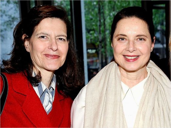 Isotta Rossellini with her twin sister Isabella Rossellini